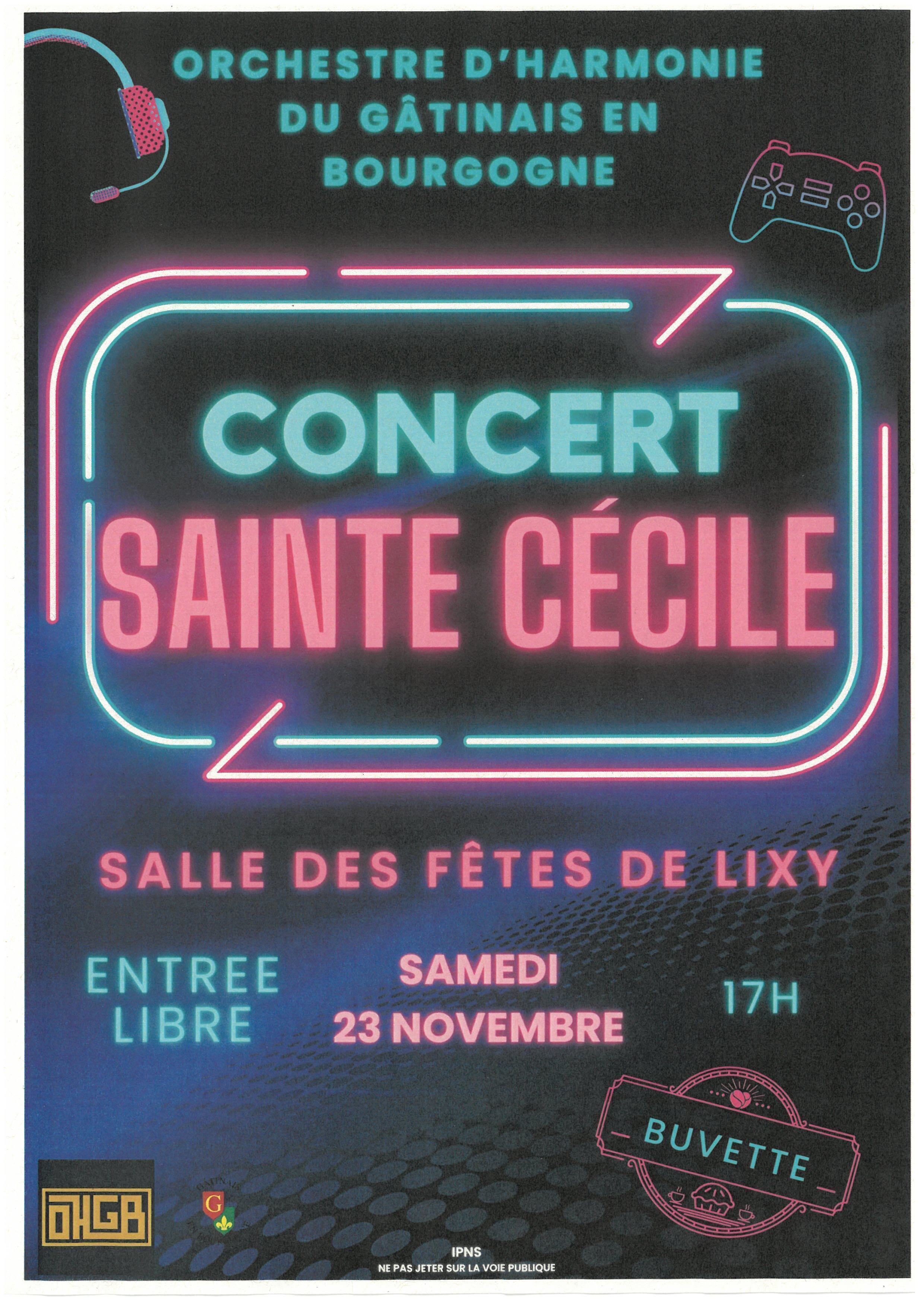 Concert Sainte Cécile Lixy 23/11/2024