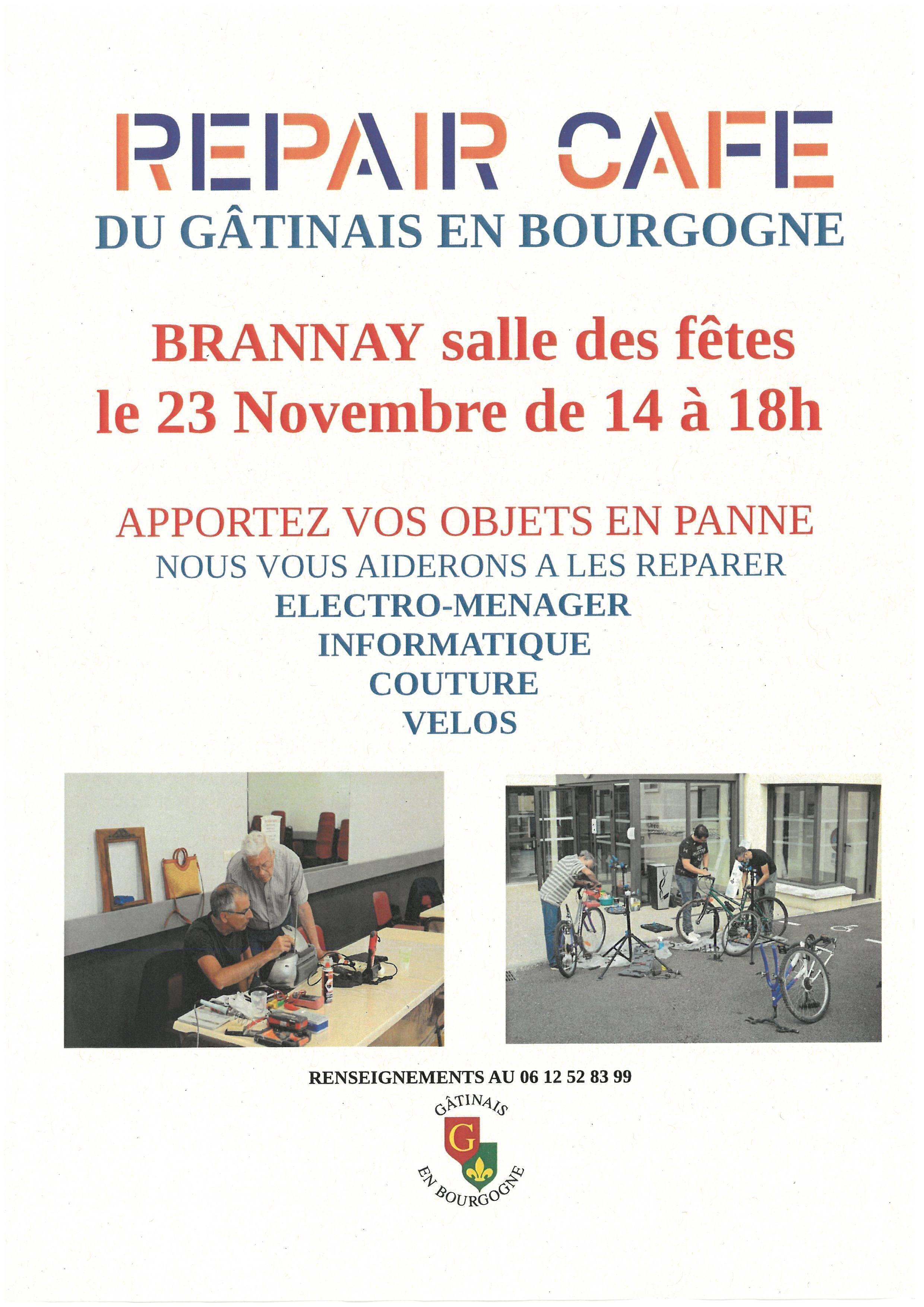 REPAIR CAFE Brannay le 23/11/2024